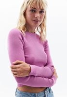 Women Lila Crew Neck Crop Sweater