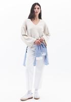 Women Mixed Soft Touch V-Neck Sweater