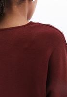 Women Bordeaux Soft Touch V-Neck Sweater