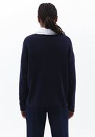 Women Navy Soft Touch V-Neck Sweater