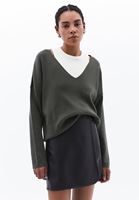 Women Green Soft Touch V-Neck Sweater