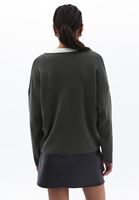 Women Green Soft Touch V-Neck Sweater