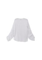 Women White Cotton Blended Oversize Shirt