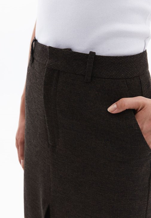Yün Etek ve Blazer Ceket Kombini