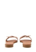 Women Brown Sandals with Rhinestone Detail