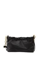 Women Black Hobo Bag with Chain Detail