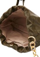 Women Khaki Hobo Bag with Chain Detail