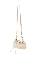 Women Beige Hobo Bag with Chain Detail