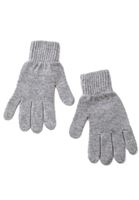 Women Grey Basic Gloves