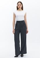 Women Grey Ultra High Rise Baggy Pants