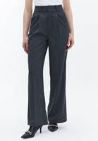 Women Grey Ultra High Rise Baggy Pants