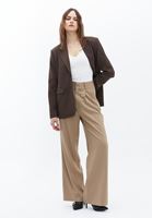 Women Brown Ultra High Rise Baggy Pants