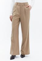 Women Brown Ultra High Rise Baggy Pants