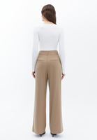 Women Brown Ultra High Rise Baggy Pants