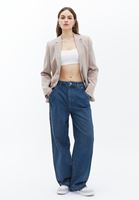 Women Blue Low Rise Skater Pants