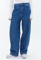 Women Blue Low Rise Skater Pants