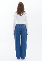 Women Blue Low Rise Skater Pants