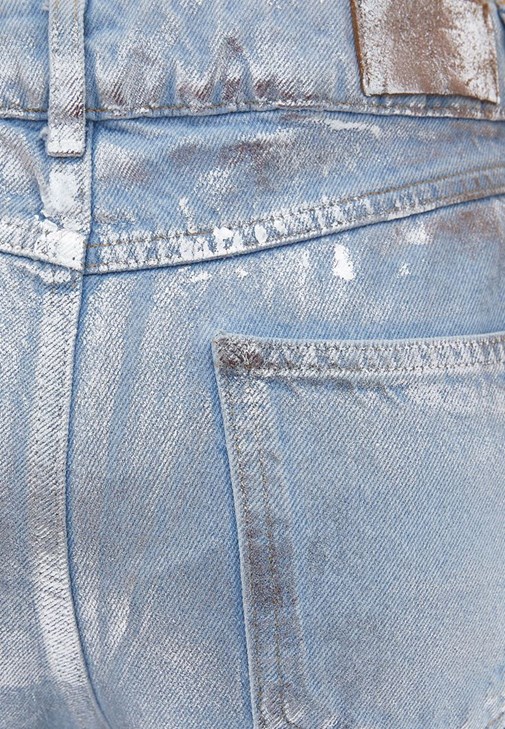 Straight-Fit Denim Pantolon ve Atlet Kombini