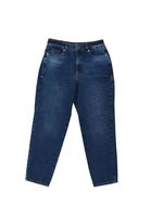 Women Blue Ultra High Rise Mom-fit Pants