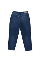Bayan Mavi Ultra Yüksek Bel Mom-Fit Pantolon
