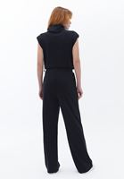 Women Black Soft Touch Straight Pants