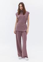 Women Pink Soft Touch Straight Pants