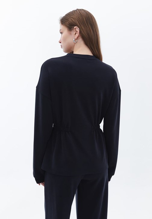 Yumuşak Dokulu Sweatshirt ve Yumuşak Dokulu Pantolon Kombini 