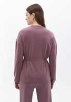 Bayan Pembe Yumuşak Dokulu Sweatshirt ( MODAL )