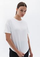 Women Cream Soft Touch Loose Fit Tshirt