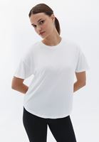 Women Cream Soft Touch Loose Fit Tshirt