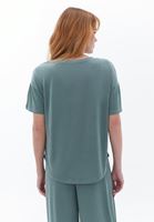 Women Green Soft Touch Loose Fit Tshirt