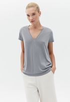 Women Grey Soft Touch V-neck Tshirt