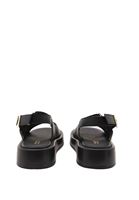 Women Black Double Strap Sandals