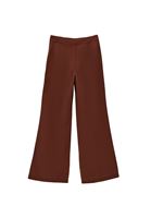 Women Brown Mid Rise Wide Leg Pants