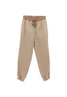 Women Beige Mid Rise Jogger Pants