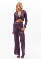 Women Mixed Mid Rise Cullotte Pants