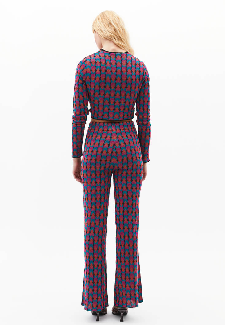 Women Mixed Mid Rise Cullotte Pants