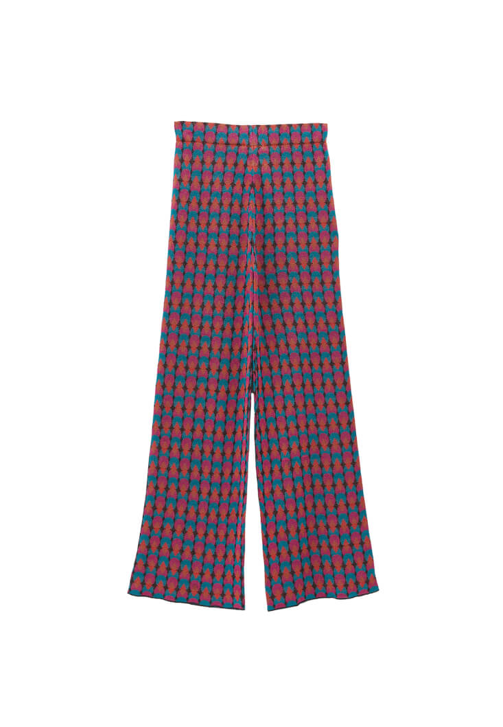 Women Mixed Mid Rise Cullotte Pants