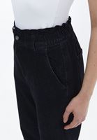 Women Black High Rise Baggy Fit Pants