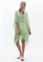 Women Green Basic Kimono