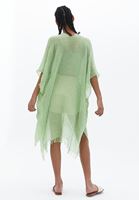 Women Green Basic Kimono