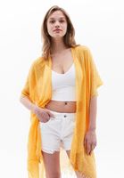 Women Yellow Basic Kimono