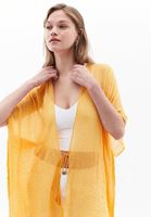 Women Yellow Basic Kimono