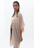 Women Beige Basic Kimono