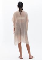 Women Beige Basic Kimono