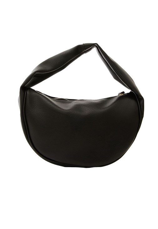 ショルダーバッグ・ポシェット Vegan Leather Half Moon Hobo Bag Black Half Moon Crossbody Bags for Women Hobo Leather Knotted