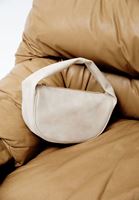 Women Cream Half Moon Bag