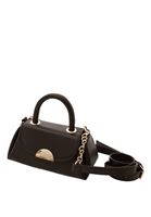Women Brown Handbag with Buckle Detail