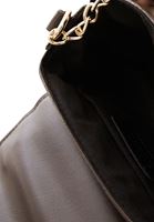 Women Brown Handbag with Buckle Detail