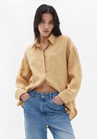 Women Beige Oversize Shirt